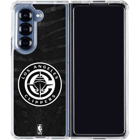 NBA LA Clippers Animal Print Galaxy Z Fold6 Clear Case